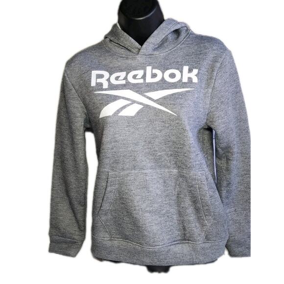 REEBOK Kids Unisex Pullover Hoodie size 14 Grey New With Tags - Picture 13 of 16